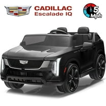 Cadillac Escalade IQ 24V Kids Ride on Car,Wisairt 2 Seater Battery Powered Electric Vehicle w/ Remote Control(Black)