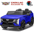 thumbnail image 1 of Cadillac Escalade IQ 24V Kids Ride on Car,Wisairt 2 Seater Battery Powered Electric Vehicle w/ Remote Control(Blue), 1 of 10