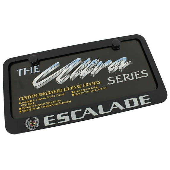 Cadillac Escalade License Plate Frame (Black)
