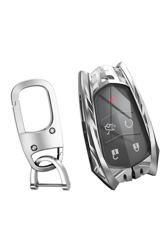For Cadillac Key Fob Cover,Keychain,Zinc Alloy Protection Car Key Case For 2015-2019 Escalade CTS SRX XT5 ATS STS CT6 XTS XT4 Smart Remote Keyshell Accessories