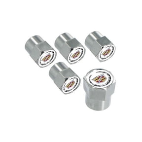 Cadillac Logo Chrome Valve Cap Covers