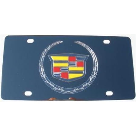 Cadillac Logo Stainless Steel License Plate