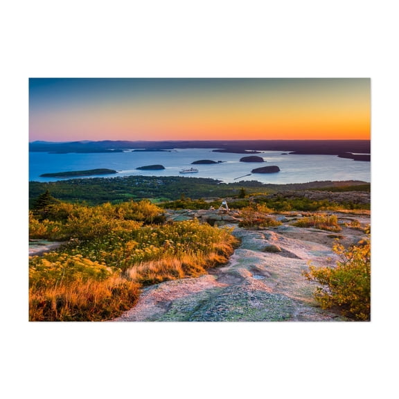 Cadillac Mountain Sunrise - Maine Photography Unframed Wall Art Print 8 x 12 inches