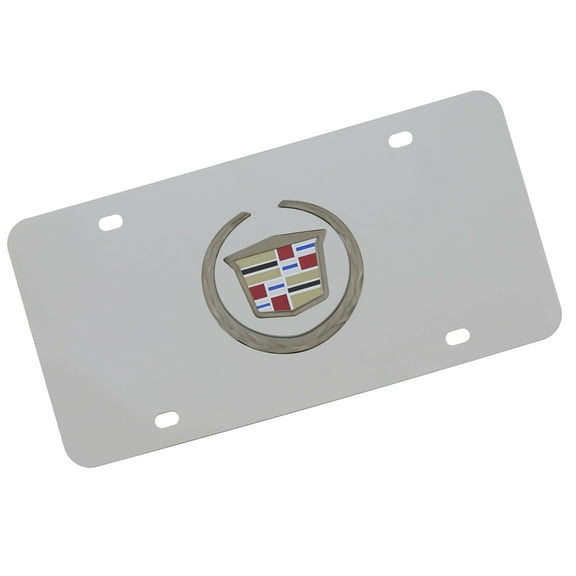 Cadillac New Logo License Plate (Chrome)