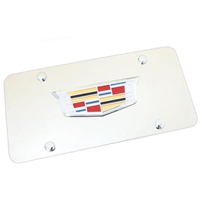 Cadillac New Logo License Plate (Chrome)