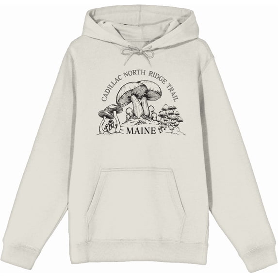 Cadillac North Ridge Trail Maine Adult Sand Long Sleeve Hoodie-3XL