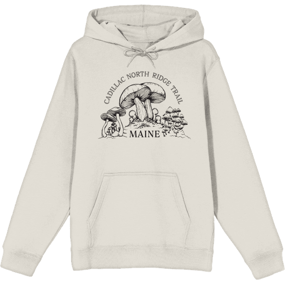 Cadillac North Ridge Trail Maine Adult Sand Long Sleeve Hoodie-Large