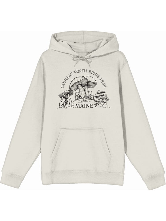 Cadillac North Ridge Trail Maine Adult Sand Long Sleeve Hoodie-Small