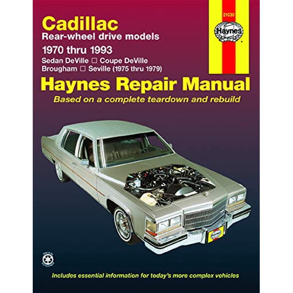 Pre-Owned Cadillac Rear-Wheel Drive (70 - 93): Automotive Repair Manual (Hayne's Automotive Repair Manual) Paperback