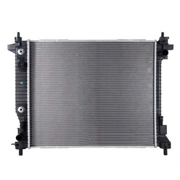 For Cadillac SRX 2010 2011 Radiator | Front | 2.8L V6 Automatic Transmission | 0.3 Inches Fin Wave Height | Crossflow Configuration | Made of Aluminum | Replacement For GM3010571 | 20926496