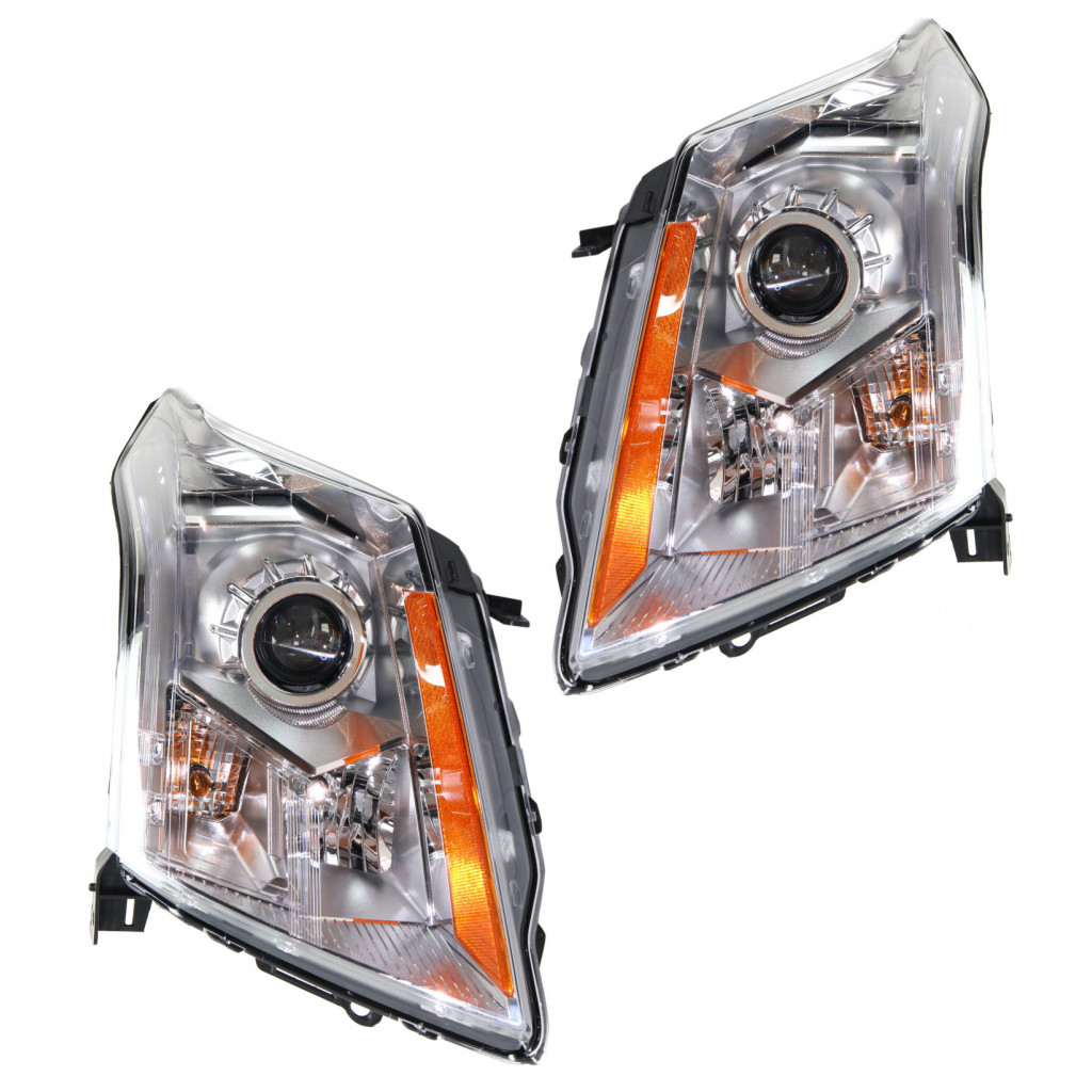For Cadillac SRX 2014 2015 2016 Headlight Assembly Driver and Passenger ...