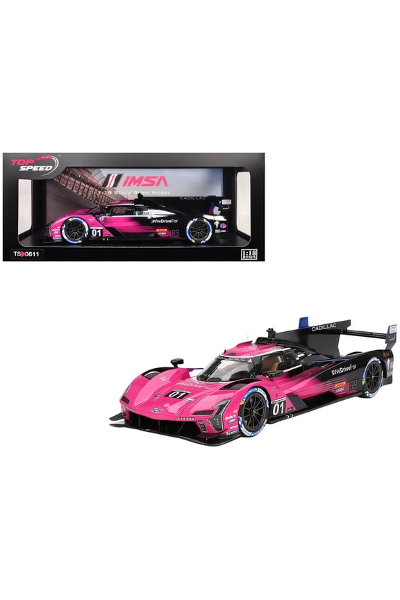 Cadillac V-Series.R #01 Sebastien Bourdais - Scott Dixon - Renger van der Zande "Cadillac Racing" Winner IMSA "Petit Le Mans" (2024) 1/18 Model Car by Top Speed