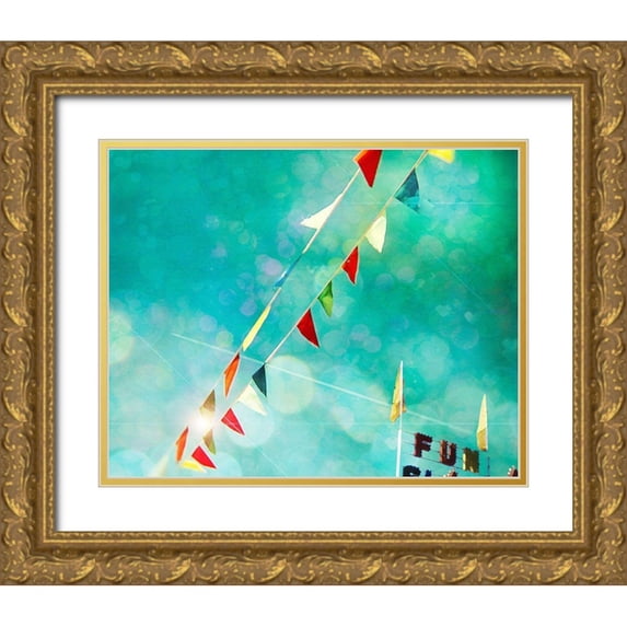 Cadloff, Robert 32x26 Gold Ornate Wood Framed with Double Matting Museum Art Print Titled - Fun