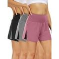 thumbnail image 1 of Cadmus 2 in 1 Women's Workout Shorts Athletic Biker Shorts Gym Running Dry Fit with Pockets,3 Pack,L, 1 of 8
