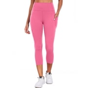 Cadmus High Waist Capri Leggings with Pockets, 20" Soft Comfy Running Workout Crop Yoga Pants for Women 4 Way Stretch