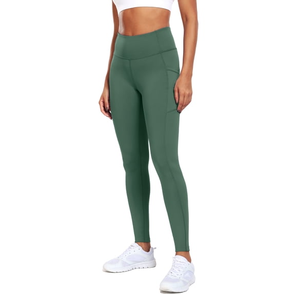 Cadmus High Waist Yoga Pants with Pockets, Lycra Soft Running Workout Leggings for Women 4 Way Stretch