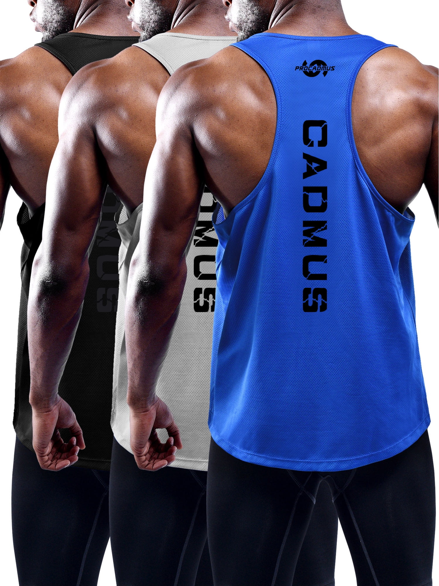  NELEUS Men's 3 Pack Dry Fit Muscle Tank Workout Gym  Shirt,5031,Black,Navy,Grey,XS,EU S : Sports & Outdoors