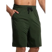 Cadmus Men's 9" Linerless Workout Shorts - Casual Loose Comfy Drawstring for Running Sports Athletic Gym with Pockets