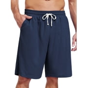 Cadmus Mens Performance Athletic Shorts with Pockets & Elastic Waistband for Running, Basketball, Gym Training and Daily Casual