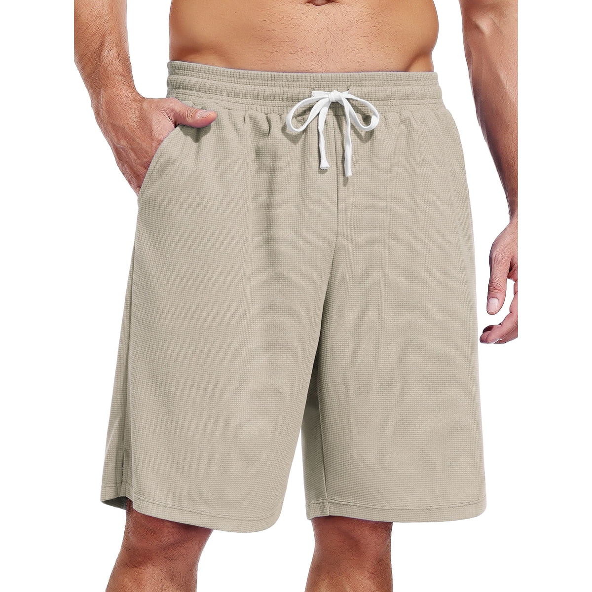 Men's Performance Athletic Shorts with Pockets & Elastic Waistband for Running, Basketball, Gym Training and Daily Casual
