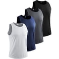 thumbnail image 1 of [4 Pack] Cadmus Men's Sleeveless Muscle Shirts Dry Fit Gym Workout Tank Top,Medium, 1 of 5