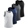 thumbnail image 1 of [4 Pack] Cadmus Men's Sleeveless Muscle Shirts Dry Fit Gym Workout Tank Top,XX-Large, 1 of 5