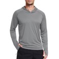 thumbnail image 1 of Cadmus Men's UPF 50+ Sun Protection Hoodie Long Sleeve Fishing Shirts with Thumb Holes for Outdoor, Workout, Running, Hiking, 1 of 3
