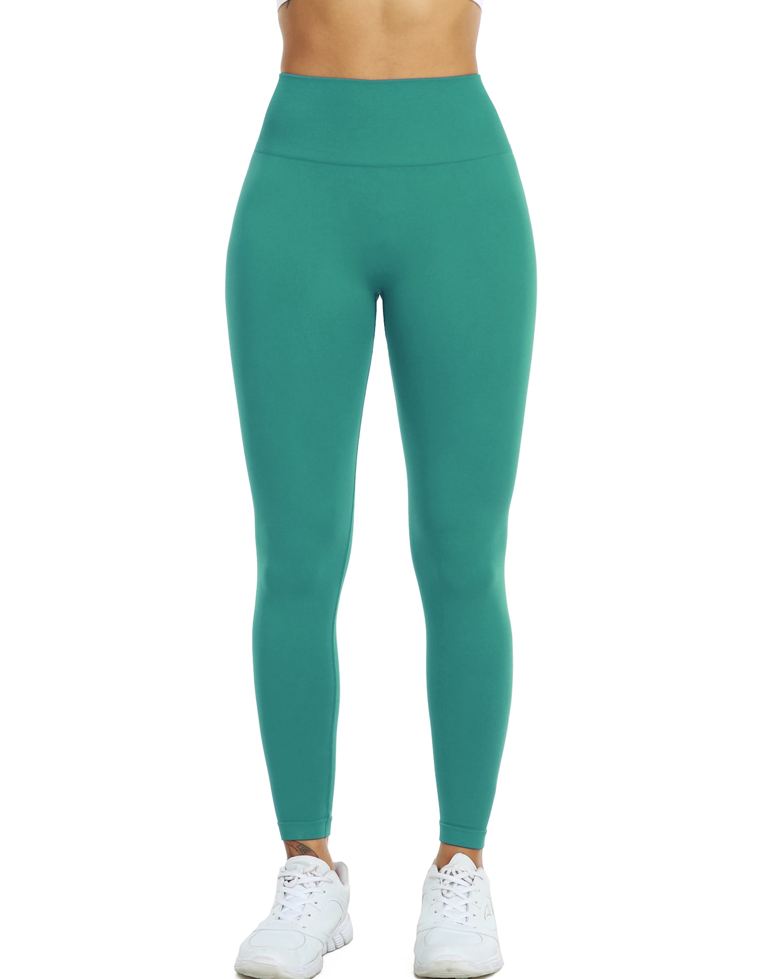 Cadmus Womens High Waist Lycra Ankle Yoga Leggings Workout Pants With - View #3