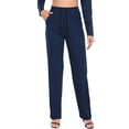 thumbnail image 1 of Cadmus Womens High Waist Sweatpants for Women Drawstring Comfy Soft Athleisure Trouser Business Work Casual Pants with Pockets,Navy Blue,XX-Large, 1 of 8