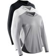 thumbnail image 1 of Cadmus Women's 3 Pack Workout Long Sleeve shirts UPF 50+ Sun Protection Dry Fit Running Shirts with Hoods,Black,White,Grey, 1 of 8