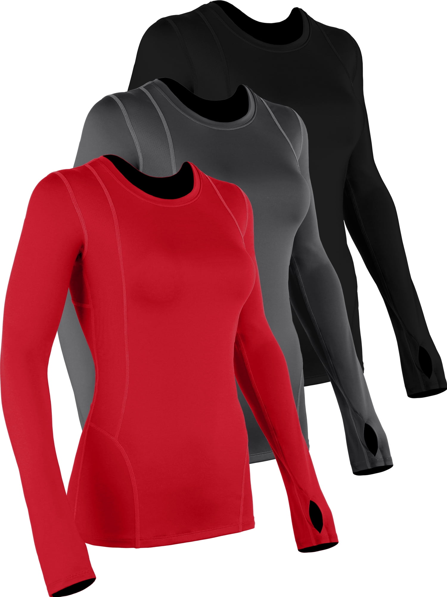 MathCat Breathable Seamless Long Sleeve Workout Shirts Sports