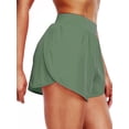 thumbnail image 1 of Cadmus Womens Plus Size Athletic Running Shorts Lightweight High Split Comfy Liner for Gym Workout Track,1 Pack,Light Green,2XL, 1 of 8