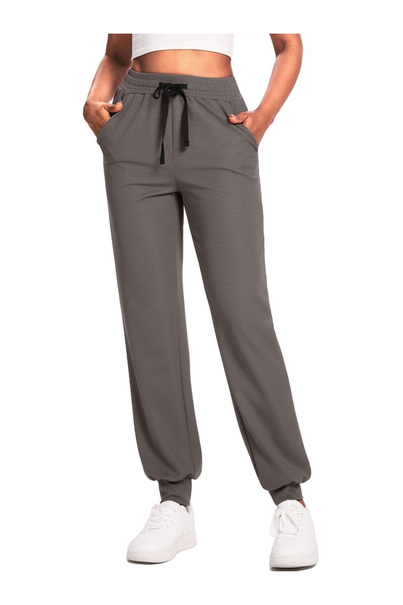 Womens 29'' Sweatpants with Pockets Lounge Comfy Drawstring Athletic Running Workout Joggers, Petite/Regular