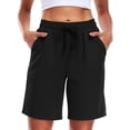 thumbnail image 1 of Cadmus Womens 9" Hiking Shorts Quick Dry Athletic Shorts for Women Casual Running Shorts with Pockets, 1 of 6