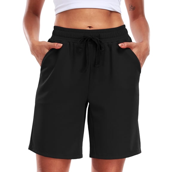 Cadmus Womens 9" Hiking Shorts Quick Dry Athletic Shorts for Women Casual Running Shorts with Pockets