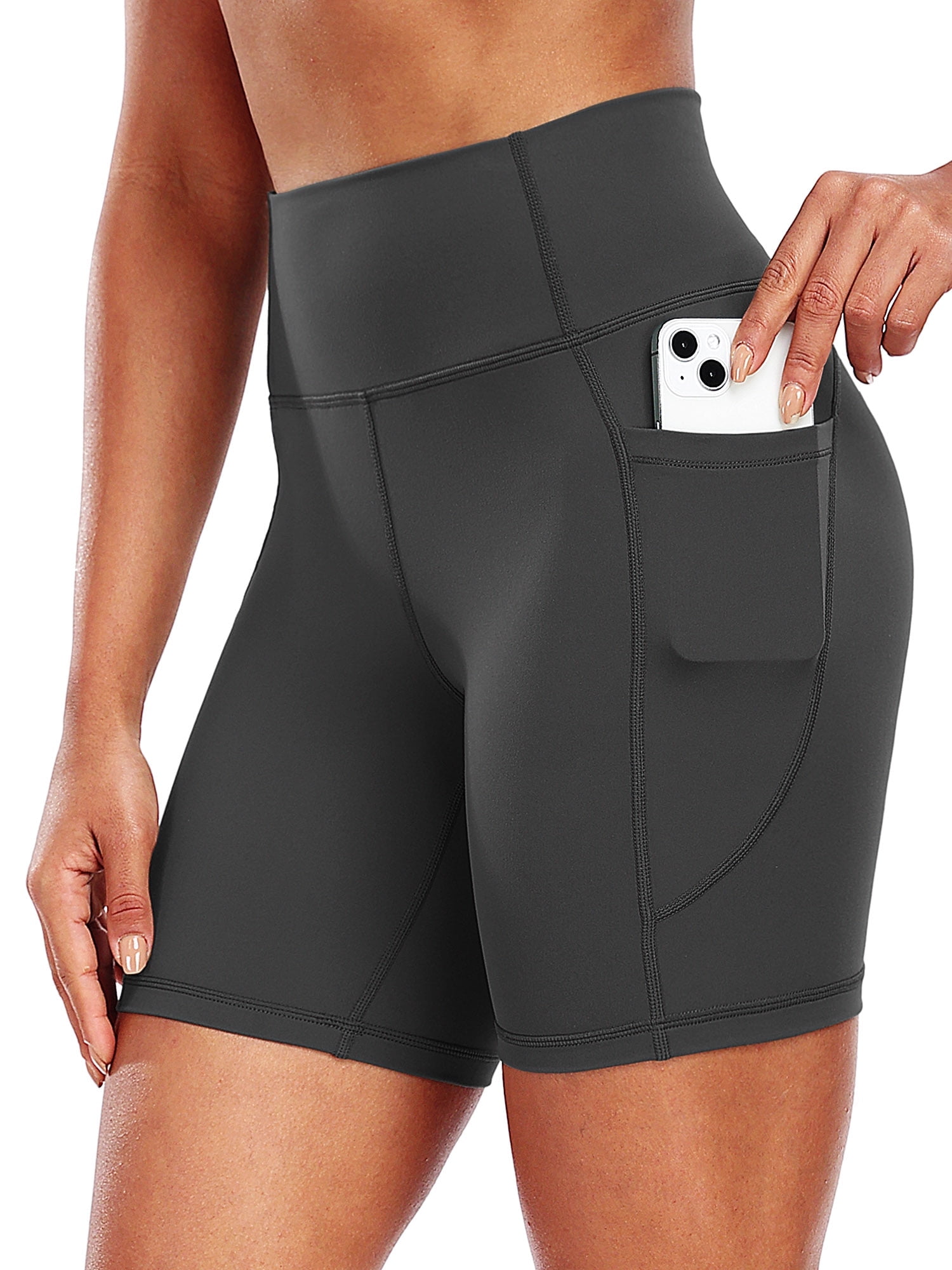 Cadmus Womens High Waist Lycra Ankle Yoga Leggings Workout Pants With - View #6
