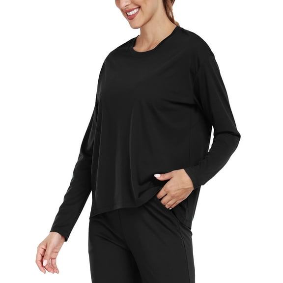 Cadmus Women's Quick Dry Long Sleeve Shirts Athletic Yoga Tops Casual Comfy Sun Protection Running Shirt