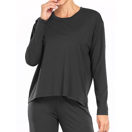 Cadmus Womens Plus Size Loose Workout Tops Long Sleeve Tee Shirts Athletic Shirts Casual Comfy Sun Protection Activewear Tops for Gym Running Yoga
