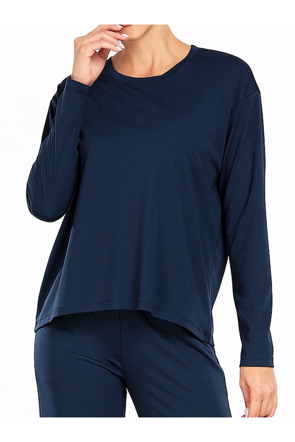 Women's Quick Dry Long Sleeve Shirts Athletic Yoga Tops Casual Comfy Sun Protection Running Shirt