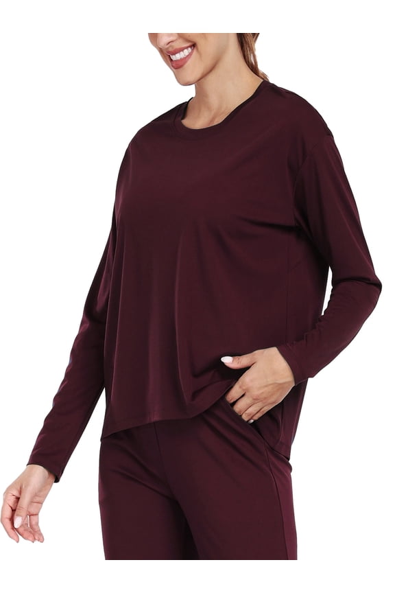 Women's Quick Dry Long Sleeve Shirts Athletic Yoga Tops Casual Comfy Sun Protection Running Shirt