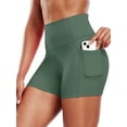 thumbnail image 1 of Cadmus Womens High-Waist Stretch Yoga Shorts Ultra Soft Naked Feeling Workout Shorts with Lycra Fabric for Running & Gym, 1 of 11