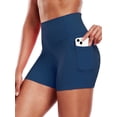 thumbnail image 1 of Cadmus Womens Plus Size High-Waist Stretch Yoga Shorts Ultra Soft Naked Feeling Workout Shorts with Lycra Fabric for Running & Gym, 1 of 11