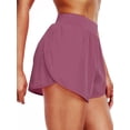 thumbnail image 1 of Cadmus Womens Plus Size Athletic Running Shorts Lightweight High Split Comfy Liner for Gym Workout Track,1 Pack,Purple,2XL, 1 of 8