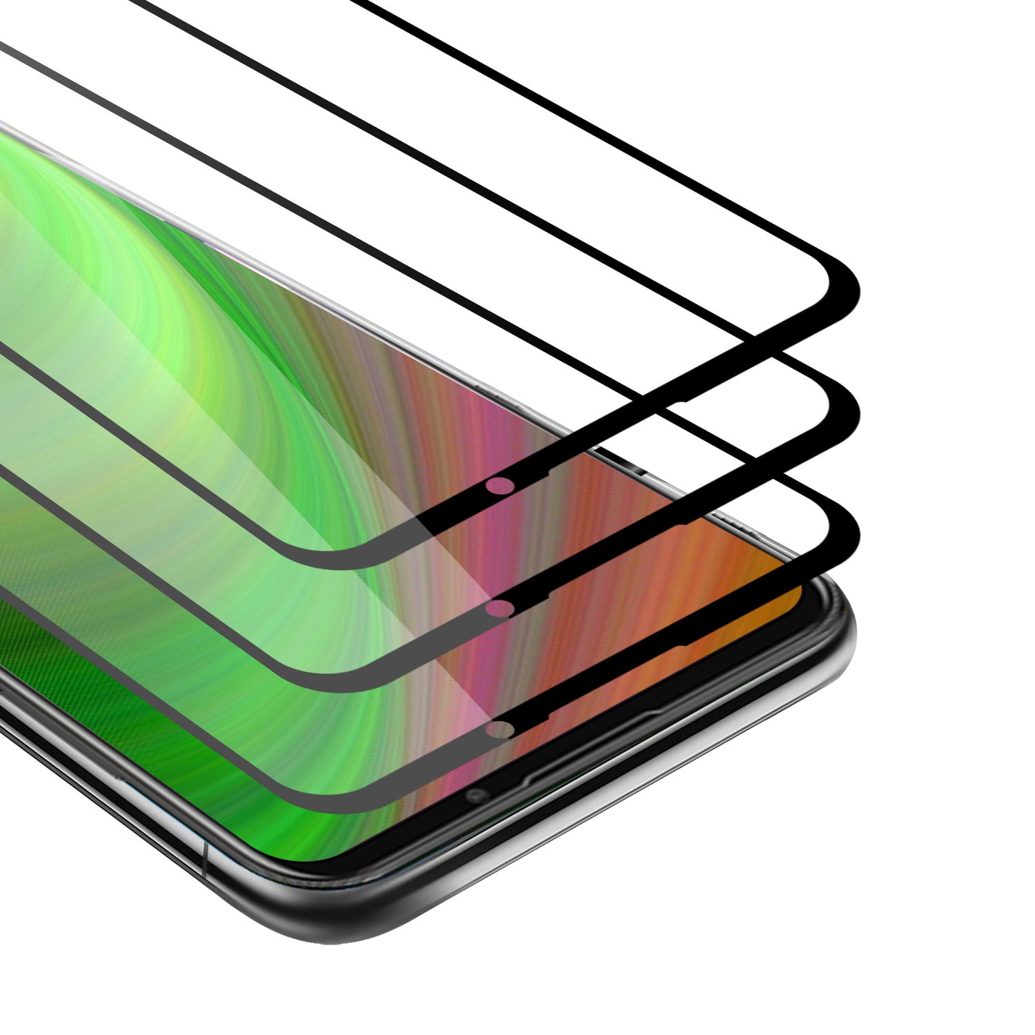 Cadorabo - Custodia Compatibile Con Meizu 16xs In Nero Di Notte - Coperchio Protettiva Con Chiusura Magnetica, Funzione Stand E Tasca Per Le Carte