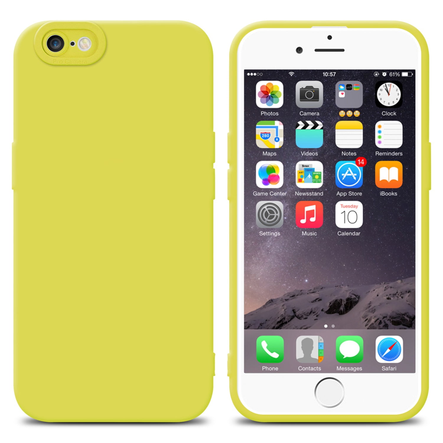 Gueche Custodia Trasparente Per IPhone 6 Plus E 6S Plus – Anti Giallo, Antiurto Con Airbag Angolari, Morbida TPU E Retro Rigido