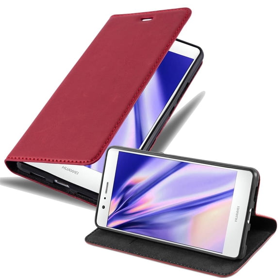 Cadorabo Cover for Huawei P9 LITE 2016 / G9 LITE Case in APPLE RED with magnetic closure