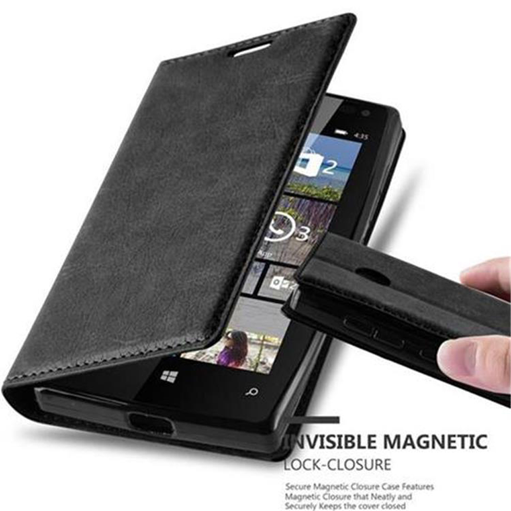 Cadorabo Custodia A Libro Portafoglio Per Nokia 8.1 (2018) - Nero, Chiusura Magnetica, Vano Carte E Stand