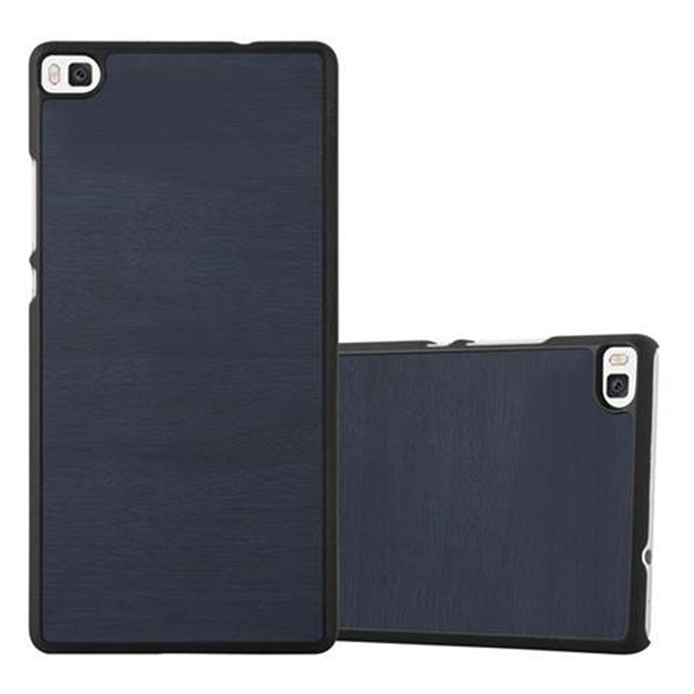 Cadorabo Custodia per Huawei P8 Lite 2017 in Blu Marina - Protezione in Stile Flip di Similpelle Strutturata - Case Cover Wallet Book Etui