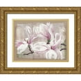 thumbnail image 1 of Cadoret, Virginie 14x12 Gold Ornate Wood Framed with Double Matting Museum Art Print Titled - Magnolia, 1 of 4