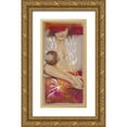 thumbnail image 1 of Cadoret, Virginie 14x24 Gold Ornate Wood Framed with Double Matting Museum Art Print Titled - Maternite, 1 of 4